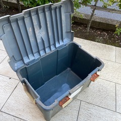 【お取引完了】収納アップ　アウトドア収納ボックス　中はキレイめの画像