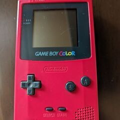 ゲームボーイピンクと書き換えカセットの画像
