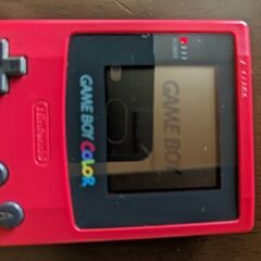 ゲームボーイピンクと書き換えカセットの画像