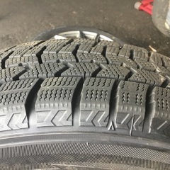 165/65R14 アルミホイール付スタッドレスタイヤ 4本セットの画像
