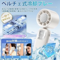 ハンディファン　手持ち扇風機　ピンク　新品未使用の画像