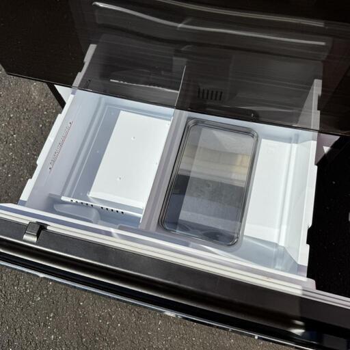 Z026☆2017年製☆三菱電機 3ドア 冷蔵庫 自動製氷 ファミリー ブラウン