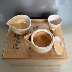 荻焼　天鵬山　茶器の画像