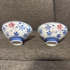 梅柄のお茶碗（残り4皿）　