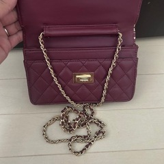 レザー風ミニバッグの画像