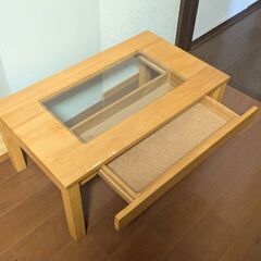 引き出し付ローテーブル◎取りに来ていただける方の画像