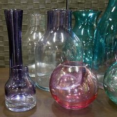 LSA International 花瓶 複数入荷しました。ポーランド ハンドメイド ガラス 札幌市東区 新道東店の画像