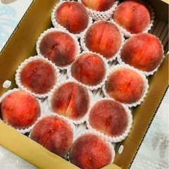 桃　山梨県産　3キロ　B級品　朝採り　硬めの画像