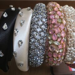 ハンドメイド 装飾ヘアバンド 6個セット カチューシャの画像