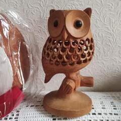 フクロウ置物の画像