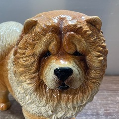 美品 チャウチャウ 置物 オブジェ の画像