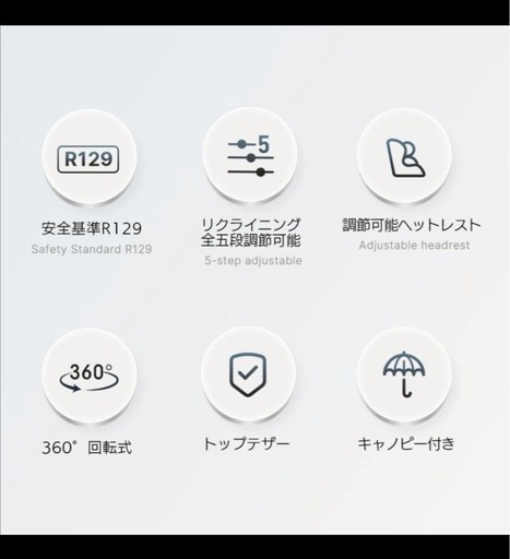 【未使用品】チャイルドシートISOFIX  新生児〜