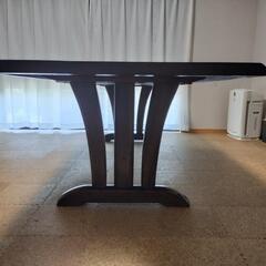 楢（オーク）虎斑無垢材ダイニングテーブル大塚家具マスターウォール無印良品アクタスより重厚の画像