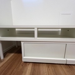 伸縮型テレビ台(ホワイト)の画像