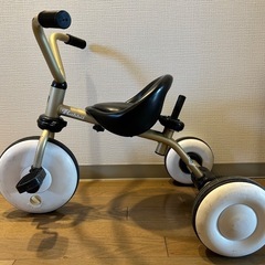 【中古】 アイデス ラビットトライク シャンパンゴールド の画像