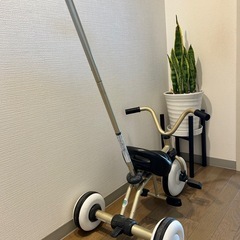 【中古】 アイデス ラビットトライク シャンパンゴールド の画像