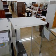 リユースのサカイ太田店★ジモティ割あり★  ガラス棚 白 H163.2×D42.5×W36.5 クリーニング済み OJ10318の画像