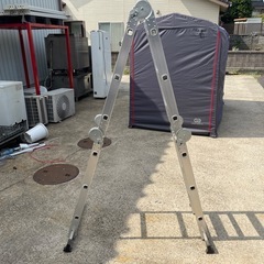 多機能脚立 アルミ製 ハシゴ 天板付きの画像