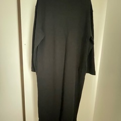 ZARA　ザラ　ロングワンピース　Lサイズ　ブラック　黒の画像