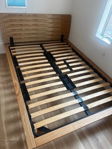 無印良品　ダブルベッド　フレーム