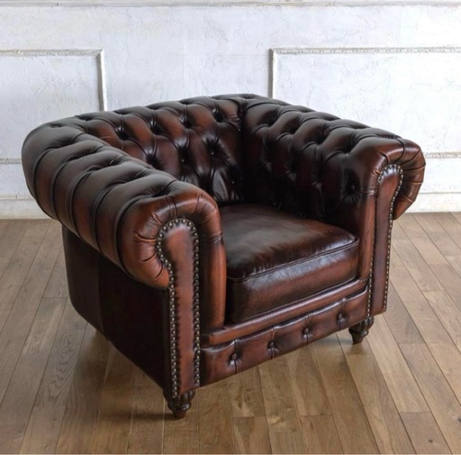 クラブマン チェスターフィールド ソファ 総革 アンティーク ヴィンテージ ビンテージ