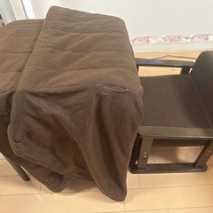 1人用椅子付き炬燵セットの画像