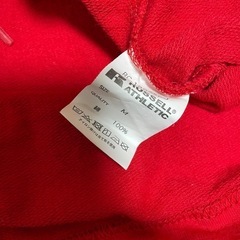 RUSSEL ATHLETIC U.S.A. プルオーバーパーカー レッド Mの画像