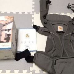 エルゴベビーオムニブリーズ　グレー　ケープ２点の画像