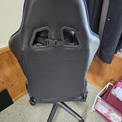 アローンゲーミングチェア　ブルー＆ブラックの画像