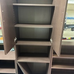 🉐　木製収納3点セット　棚　書籍棚　の画像