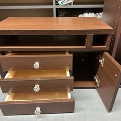 【極美品】コンパクト 組み替えシェルフ 子ども部屋 テーブル TVボードの画像