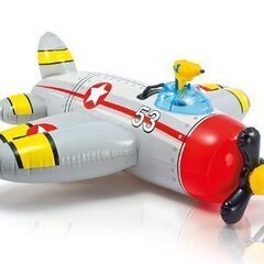 INTEX 浮き輪 ウォーターガンプレーンライドオンの画像