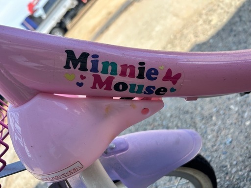 ♡ミニーちゃん♡ハンドルバー&補助輪付き子供用自転車　14インチ ♡ミニーちゃん♡ハンドルバー&補助輪付き子供用自転車 14インチ