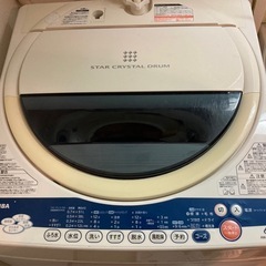 東芝 TOSHIBA 全自動洗濯機 6kg ピュアホワイト AW-6GA4（W）の画像