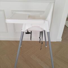 IKEA　ハイチェア　ホワイトの画像