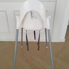 IKEA　ハイチェア　ホワイトの画像