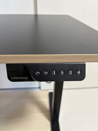 【中古】SANODESK 電動昇降デスク E150 120x60cm Amazon | SANODESK 電動昇降式デスク E150 高さ調節デスク