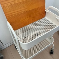 【8/9まで募集
】ワゴンケース2段 蓋付きの画像