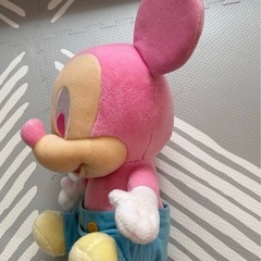 ミッキーマウス ぬいぐるみ ピンク/青 約30cmの画像
