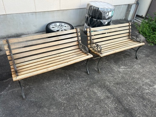 ガーデンベンチ　2セット