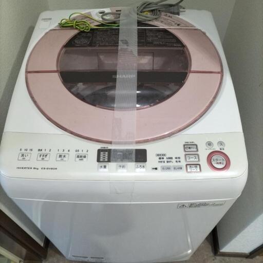 SHARP 8kg 洗濯機 ES-GV80R 本体 (よかよか) 我孫子の生活家電