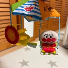 アンパンマン、ベビーカーに付けるオモチャの画像