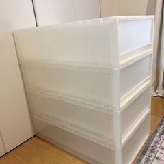 カラーボックス　無印良品　4つセットの画像