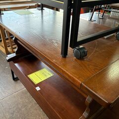 【ジャングルジャングル深井店】★応接木製テーブル テーブル 木目調 茶 ブラウン 机 堺市（中区 堺区 東区 西区 南区 北区）和泉市 河内長野市 富田林市 松原市 狭山市 深井 【FU2552】の画像