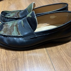 ローファー　　ブラック&カモフラの画像