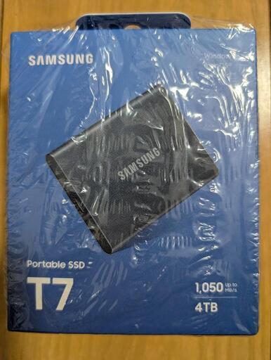 早いもの勝ち【新品未使用】Samsung Portable SSD T7 4TB Amazon | Samsung T7 4TB 外付けSSD 最大転送速度1,050MB/秒