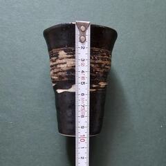 【取引中です】手描き刷毛目のお皿と、タンブラー２客の画像