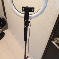 動画写真撮影　自撮り棒　照明付き
　の画像