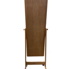 木製スタンドミラー キャスター付き　高さ約156cm 幅約48cm 奥行40cm 鏡 姿見 ミラー 全身鏡 スタンドミラーの画像