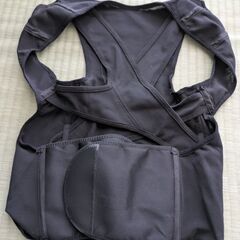 【未使用】猫背矯正ベルト 男女兼用 ブラック　2枚セット（サイズXL）の画像